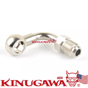 Adaptador Turbo Banjo -6AN 6AN a M14 14 mm 90 grados TD05 TD06 G25 G30 G35 - Imagen 1 de 2