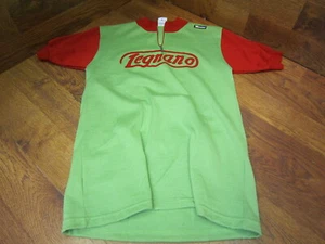 VINTAGE LEGANO by SANTINI CYCLING JERSEY - GREEN & RED - L - Picture 1 of 4