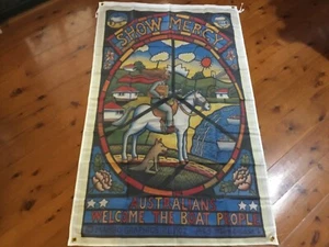 PRE OWNED. mambo AUSTRALIA. show mercy. wall hanging banner man cave home decor - Picture 1 of 9
