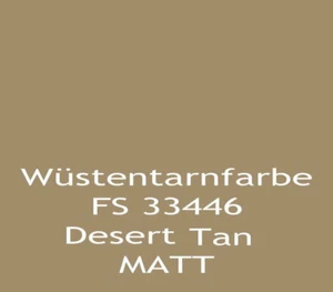 Kunstharzlack Bundeswehr Wüstentarn Tarnfarbe FS33446 Desert Tan matt KH1000M - Bild 1 von 1