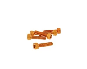 Screw Set 6 Piece Hex Socket Aluminium Orange - M5X20 for Diamo Dazon - Picture 1 of 1