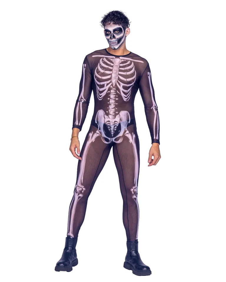 Roma Costume Men's 1pc Sexy Skeleton Costume - Image 1 of 1