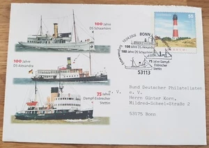 Plusbrief DS Schaarnhörn DS Alexandra Dampf-Eisbrecher Stettin 2008 Ersttag SST - Bild 1 von 4