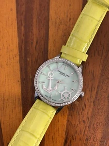Stührling Original Women's Watch Nautical Dial Swiss 34mm - New Battery - Picture 1 of 8