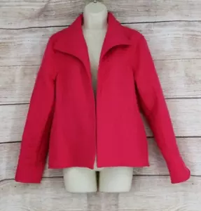 For Cynthia Womens Size XL Quilted Lightweight Lined Open Jacket Bright Pink - Picture 1 of 8