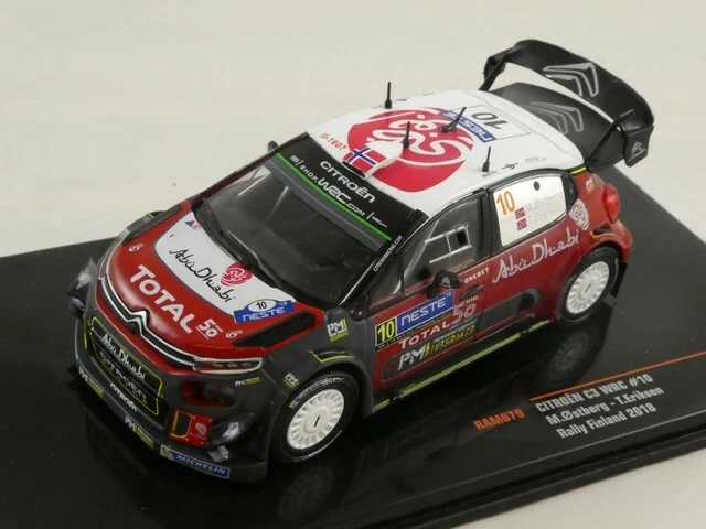 1 43 Ixo CITROEN C3 WRC #10 Rally Finland Ostberg/eriksen 2018