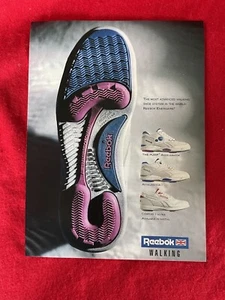 Vintage 1991 Reebok Walking Shoes Print Ad - Picture 1 of 7