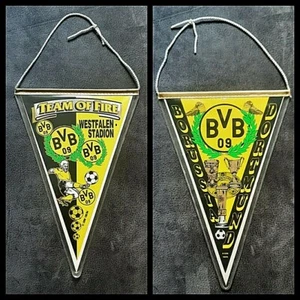 Orig. Wimpel Borussia Dortmund 90er Fußball Bundesliga BVB 09 DFB Pennant Fanion - Picture 1 of 3