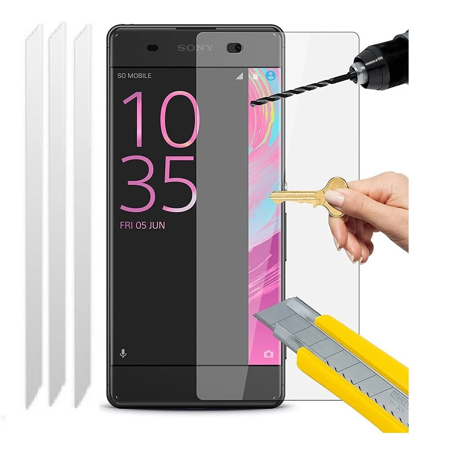 3x TEMPERED GLASS Clear LCD Screen Protector Guard Cover for SONY XPERIA XA - Image 1 of 1