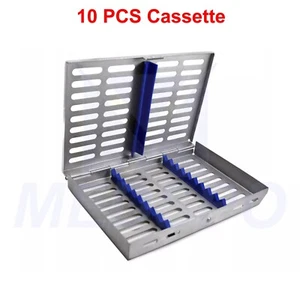 Dental Autoclave Sterilization Cassette Rack Box Tray 10 PCS Holding Instruments - Picture 1 of 4