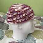 Adult Handmade Pink Camo Crochet   Beanie Hat Skull Cap