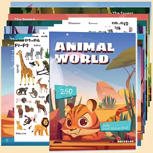 Sticker Books Educational Busy Quiet Stickers Book for for Kids Toddlers Boys Gi - Picture 1 of 7