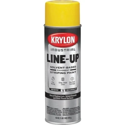 12-Krylon Industrial 8301 SB Highway Yellow Striping Paint Model: K00830108
