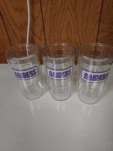 Mount Union Raider tall acrylic drink glasses, set of 3 - Picture 1 of 1