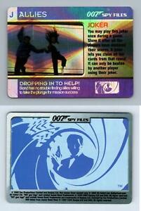 Dropping In To Help -Allies 007 Spy Files 2002 James Bond Joker CCG Trading Card