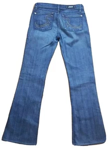 Rock & Republic Roth Womens Jeans Size 27 Flare Stretch Embroidered 30"x33" - Picture 1 of 6