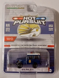 GREENLIGHT 1974 JEEP DJ-5 INDIANAPOLIS METROPOLITAN POLICE DEPARTMENT SCALE 1:64 - Bild 1 von 3