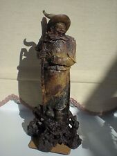 superb antique chinese soapstone figurine 12 inches tall