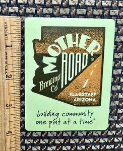 MOTHER ROAD BREWING BREW BEER STICKER Brewery Flagstaff Arizona AZ Bottle Decal - Picture 1 of 1