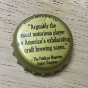 Zöllner Magazin Zitat, Stone Brewing Company Sammlerstück Bier Flaschenverschluss/Krone - Bild 1 von 2