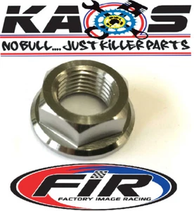 TITANIUM FRONT WHEEL NUT SPINDLE AXLE NUT 02-07 CR 125 250 02-24 CRF 250 CRF 450 - Picture 1 of 6