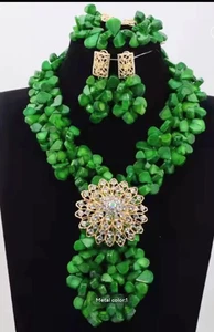 Fabulous African Beads Jewelry Set Latest Coral Beads Necklace Set Wholesale - Picture 1 of 12