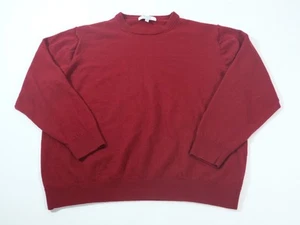 Turnbury Mens Merino Wool Sweater Red Size XL - Picture 1 of 6