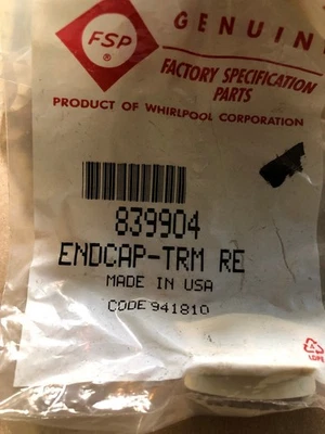 Tapa final Whirlpool # 839904 - refrigerador Foto 1 de 2