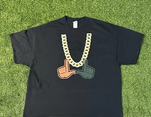 Gildan Miami Hurricanes The U T Shirt Sz 2XL Gold Chain Dade County - Picture 1 of 6