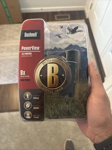 Bushnell PowerView All Purpose 8X21 Binoculars Brand New In Clamshell Packaging - Picture 1 of 3