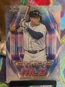 Miguel Cabrera 2023 Topps Stars of MLB Chrome Parallel Refractor Card #SMLBC-44 - Picture 1 of 2