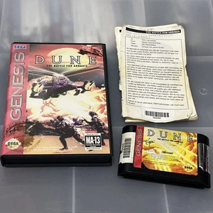 DUNE: BATTLE FOR ARRAKIS (SEGA Genesis) Classic Strategy Authentic mit Handbuch+!! - Bild 1 von 6