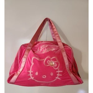 Hello Kitty Tasche Rosa Samt Velour - Bild 1 von 4