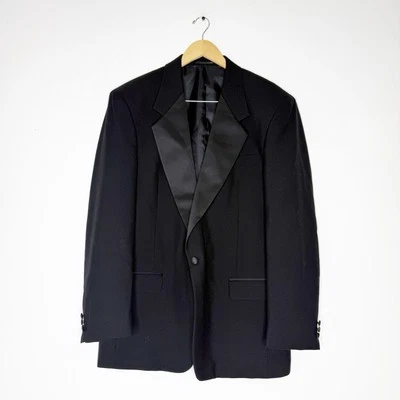 Blazer de esmoquin de lana Pierre Balmain para hombre - talla 44 largo - negro Foto 1 de 4