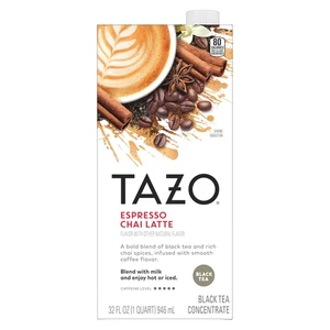 Espresso Chai Latte, Schwarztee Konzentrat, einfach zu servieren Espresso Chai Tee für - Bild 1 von 8