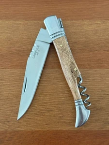 4" Edelstahl Klinge Navaja Laguiole Inox Taschenmesser Olivenholz Schuppen EDC - Bild 1 von 11