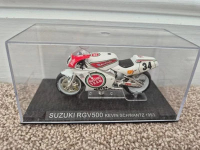1/24 DEAGOSTINI IXO - 1993 SUZUKI RGV500 KEVIN SCHWANTZ DIECAST MOTORCYCLE BIKE - Image 1 of 3