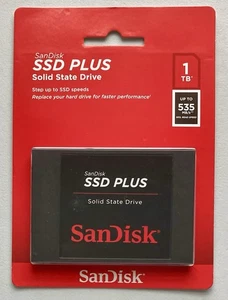 SanDisk SSD Plus 1TB 2.5 inch SATA III Internal (SDSSDA-1T00-G26) SSD - Picture 1 of 2