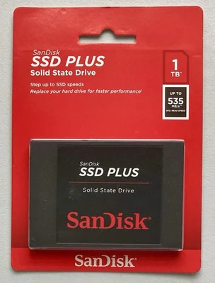 SanDisk SSD Plus 1TB 2.5 inch SATA III Internal (SDSSDA-1T00-G26) SSD - Image 1 of 2