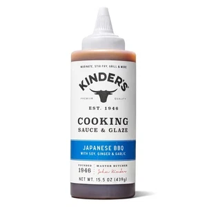 Kinder's Japanese BBQ Soy Ginger & Garlic Cooking Sauce and Glaze No HFCS 15.5oz - Picture 1 of 6