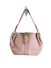 Dooney & Bourke Pink Leather Boho Hobo Shoulder Bag
