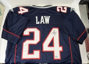 Ty Law Custom Signed Jersey Autograph/ Auto W/Player Accomplishments Beckett - Picture 1 of 8