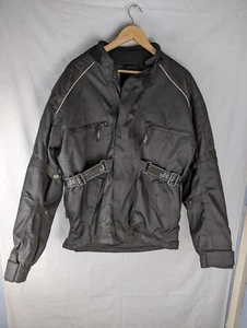 J&S Motorcycle Jacket Waterproof Size Large With Shoulder And Elbow Armour VGC - Picture 1 of 18