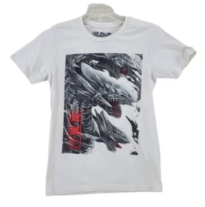 Vtg Yu Gi Oh T Shirt Youth S 20 Blue Eyes White Dragon Legend Graphic Anime 1996 - Picture 1 of 12