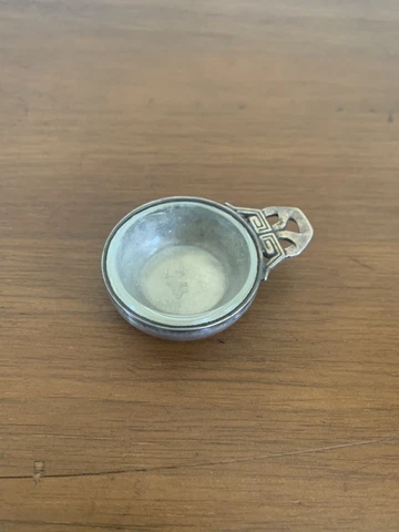 Georg Jensen Sterling Silver Made in Denmark Salt Cellar Bowl Cover