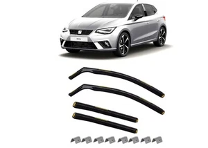SEAT IBIZA MK5 KJ 2017-onwards 5 Door Hatchback Wind Deflectors 4pc - Picture 1 of 6