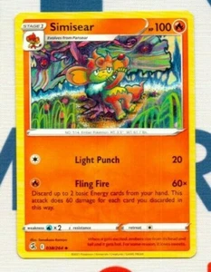 Simisear 038/264, 2021 Pokémon TCG Fusion Strike UnCommon (UC) NM/M - Picture 1 of 2