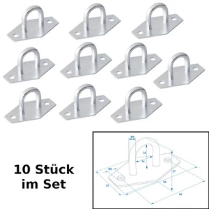 10x Planenöse Planenbügel Zurröse rund 24 mm Bordwand Anhänger - Bild 1 von 6