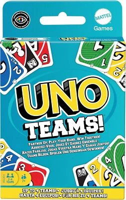 Uno - Teams! Card Game - Image 1 of 4