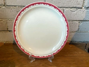 Grindley Bordeaux, Red Wave, Dinner Plate, Duraline, Hotelware, Restaurantware, - Picture 1 of 3